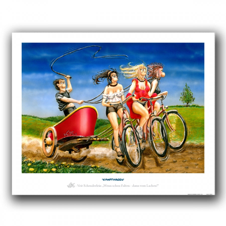 fahrradanhänger comic Bilder, Wandbilder, Karikaturen, Cartoons Fahrrad Kampfwagen Veit`S Gute Laune Bilder – Veit`S Bilder für Menschen mit Humor