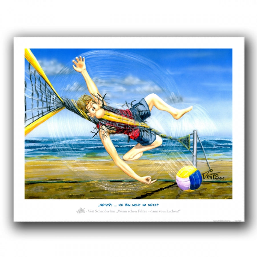 Bild Karikatur Cartoon Sport Volleyball