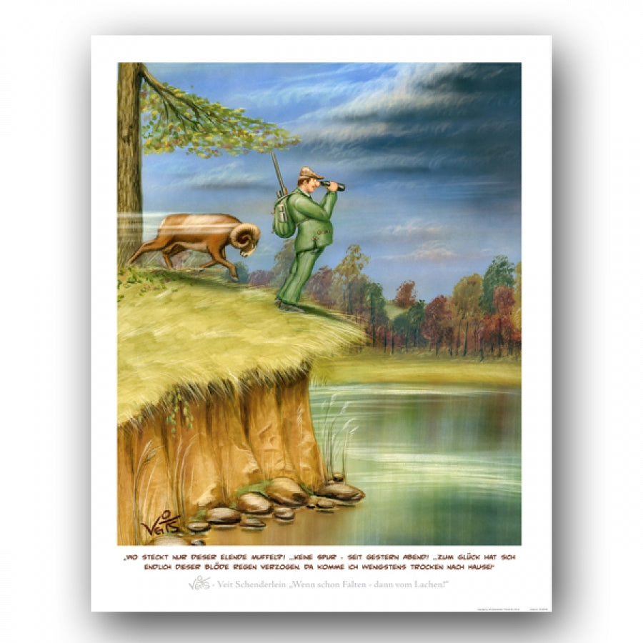 Bild, Karikatur, Cartoon Jäger, Jagd, Muffel, Wild