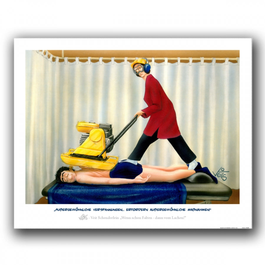 Bild Karikatur Cartoon Physiotherapie
