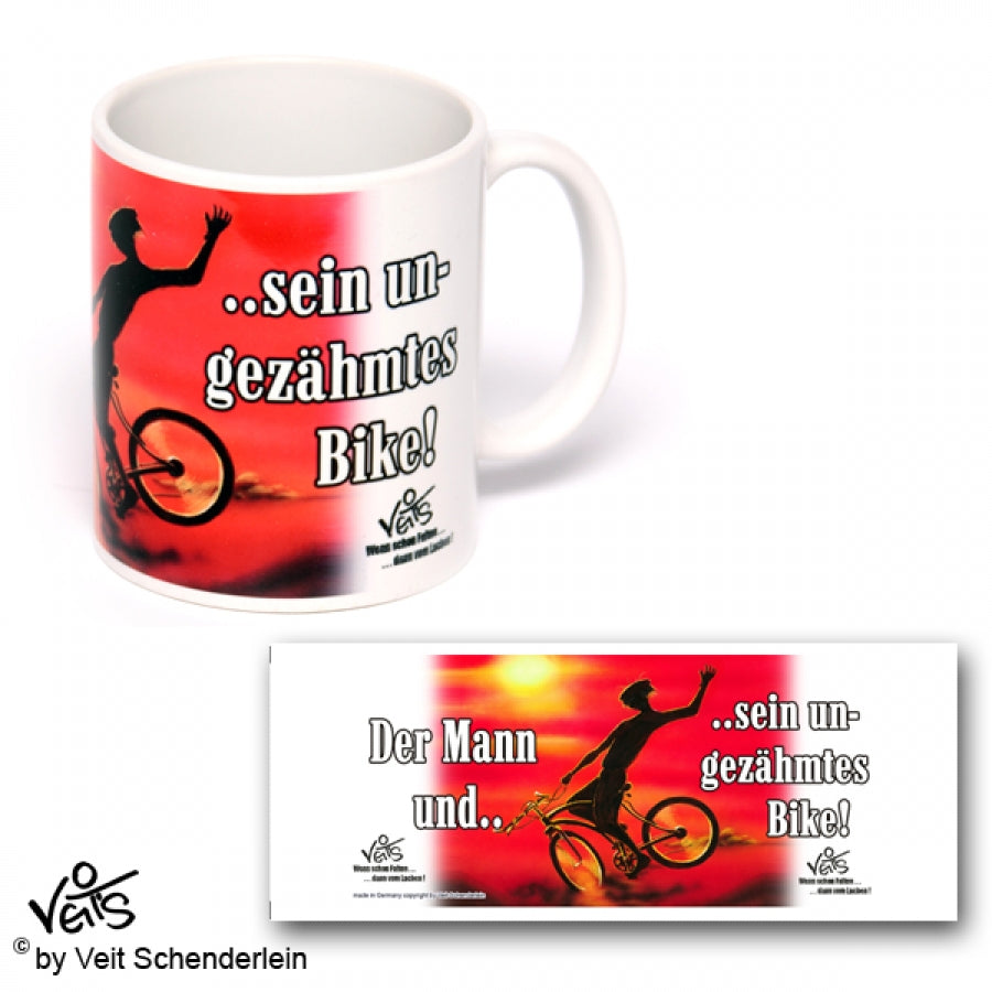 Tassen, Kaffeebecher, Kaffeetassen, Veit`S Gute Laune Tassen, Fahrrad Rodeo