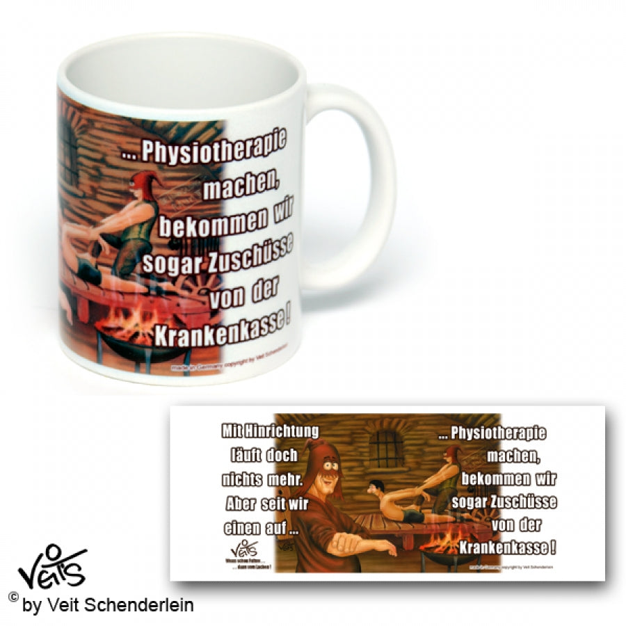 Tassen, Kaffeebecher, Kaffeetassen, Veit`S Gute Laune Tassen, Physiotherapie, Krankenkasse