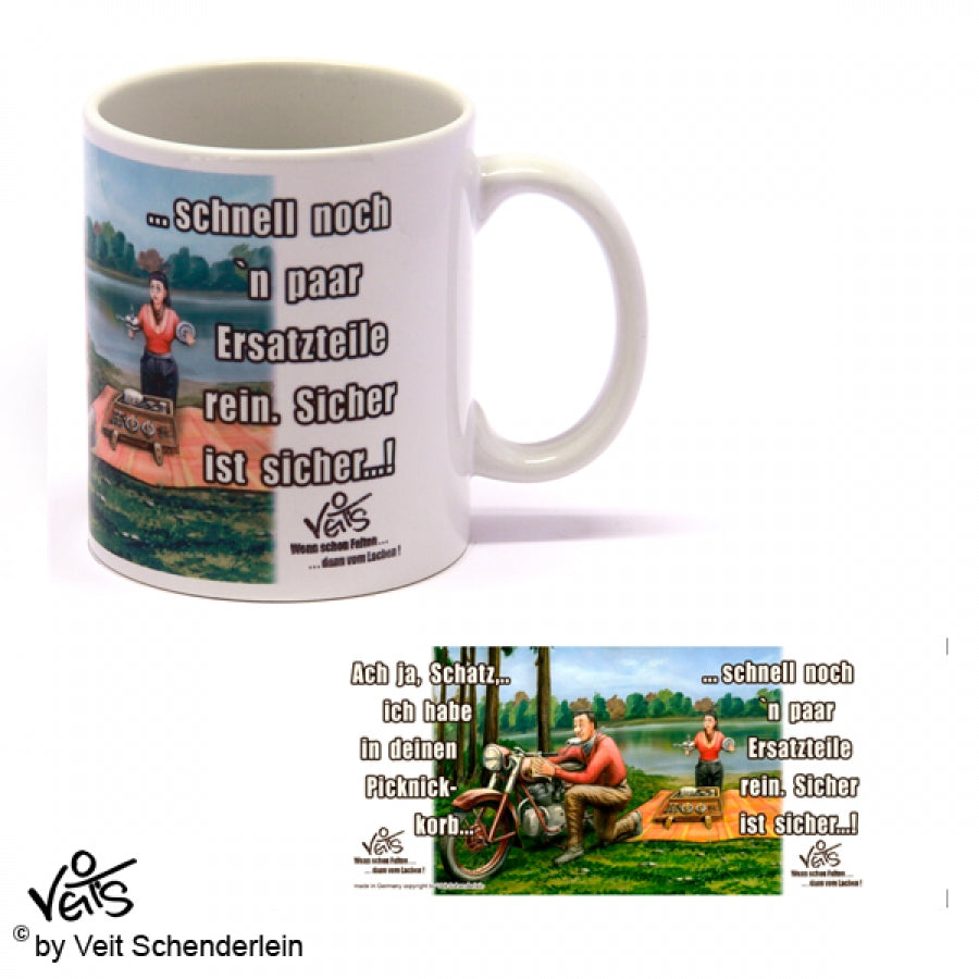 Tassen, Kaffeebecher, Kaffeetassen, Veit`S Gute Laune Tassen, Oldtimer, Motorrad