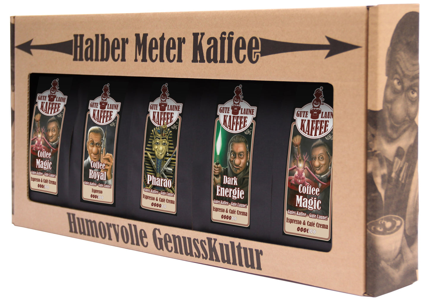 Halber Meter Kaffee 5x250g bester Espresso