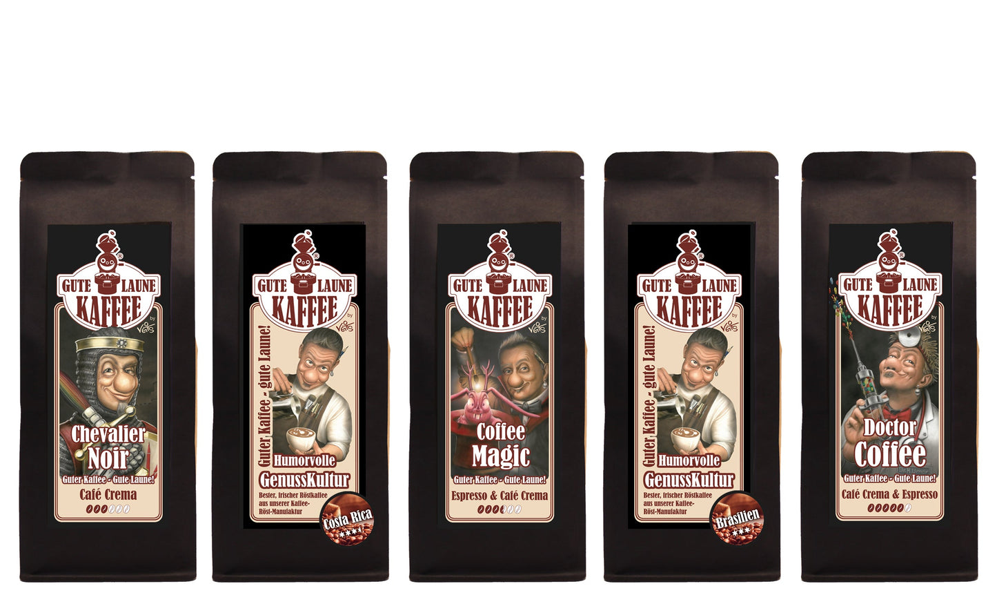 Halber Meter Kaffee 5x250g Röstkaffee