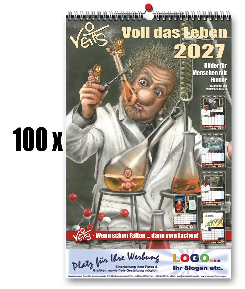 Werbekalender - Veit`S Gute Laune Kalender 2027 mit Ihrem Werbeeintrag