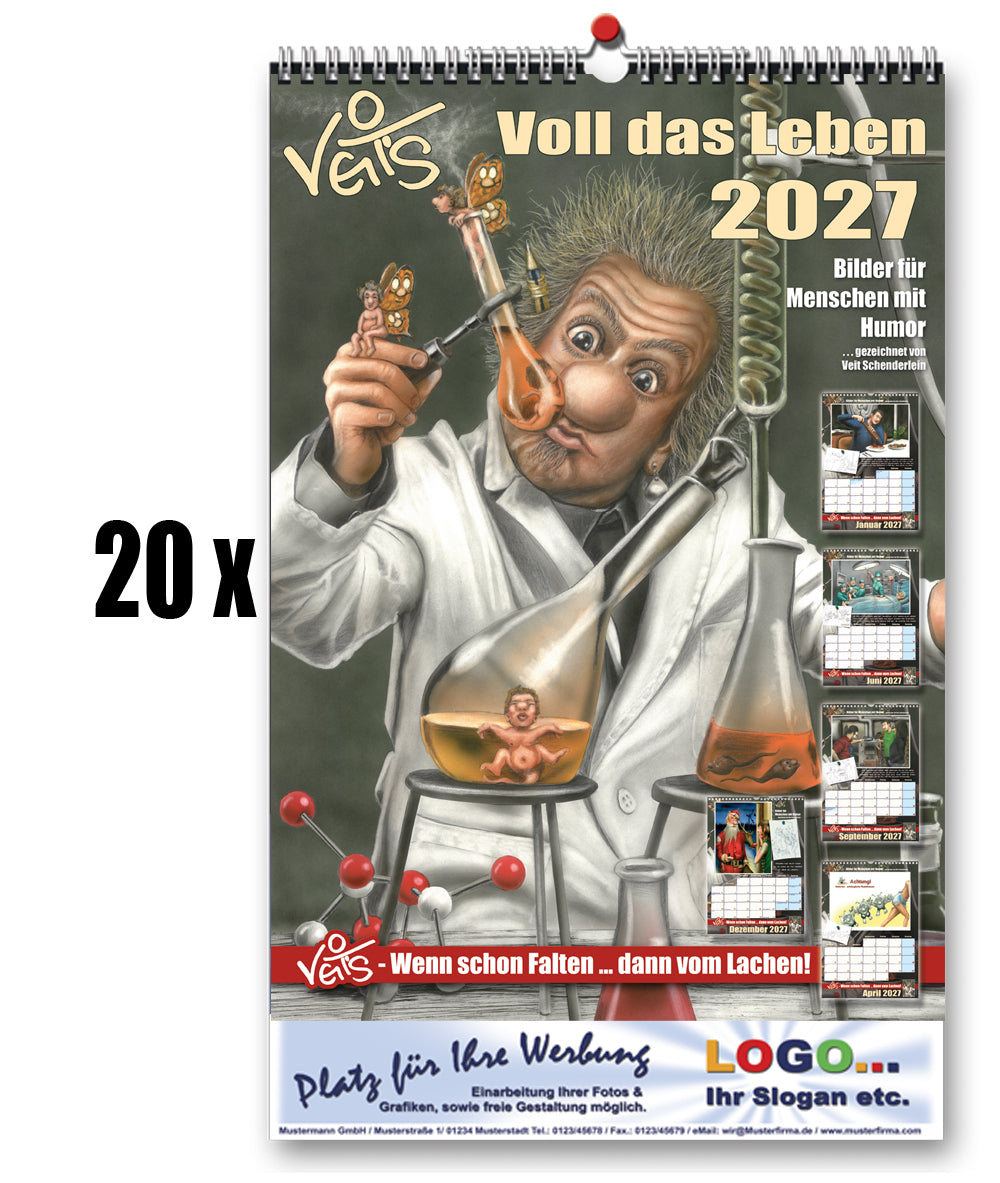 Werbekalender - Veit`S Gute Laune Kalender 2027 mit Ihrem Werbeeintrag