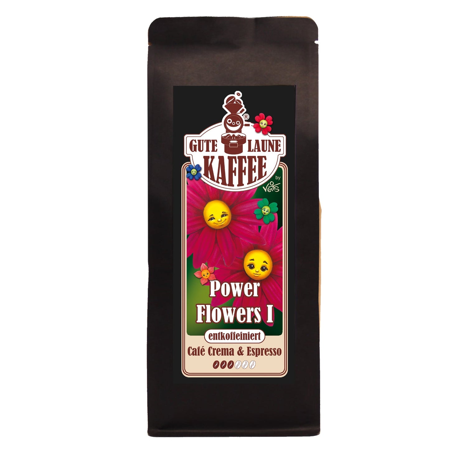 Gute Laune Röstkaffee Entkoffeiniert Power Flowers 1