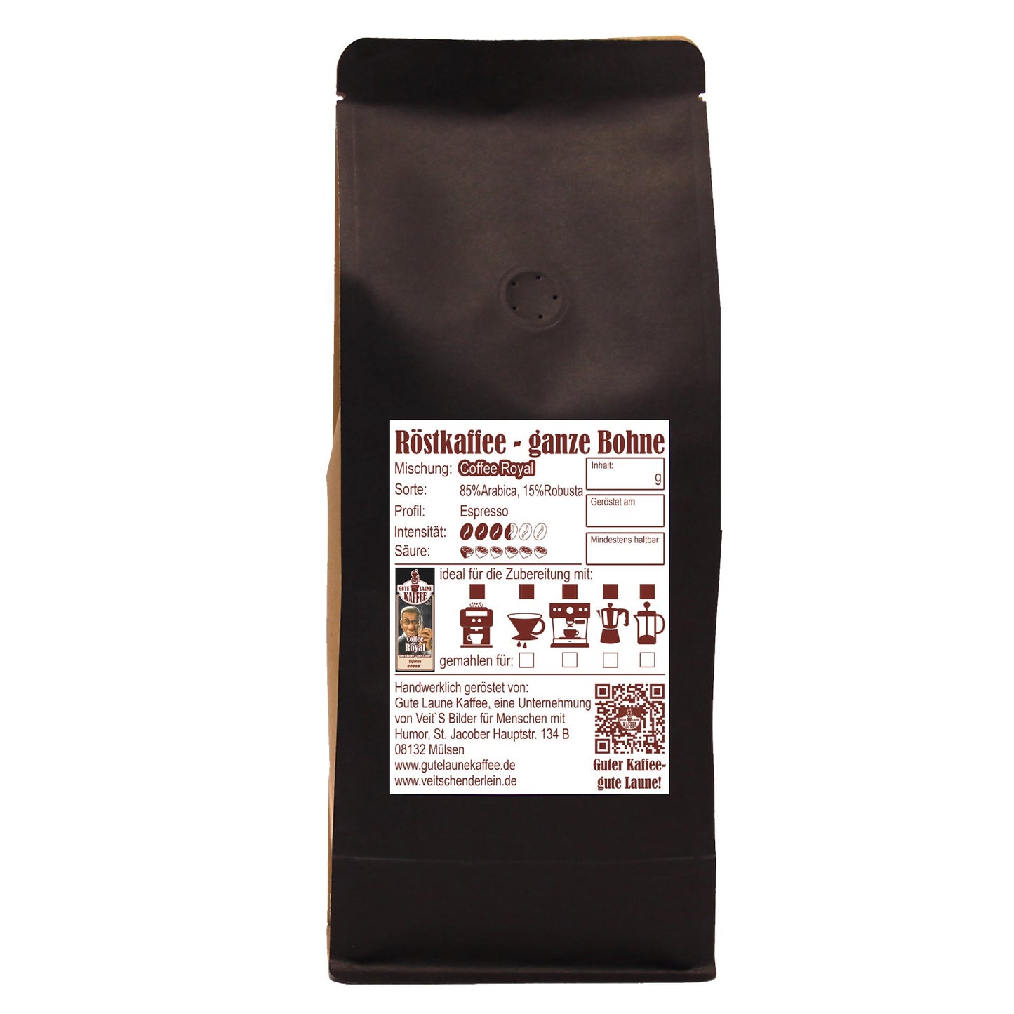 Gute Laune Espresso Coffee Royal Happy Valentine