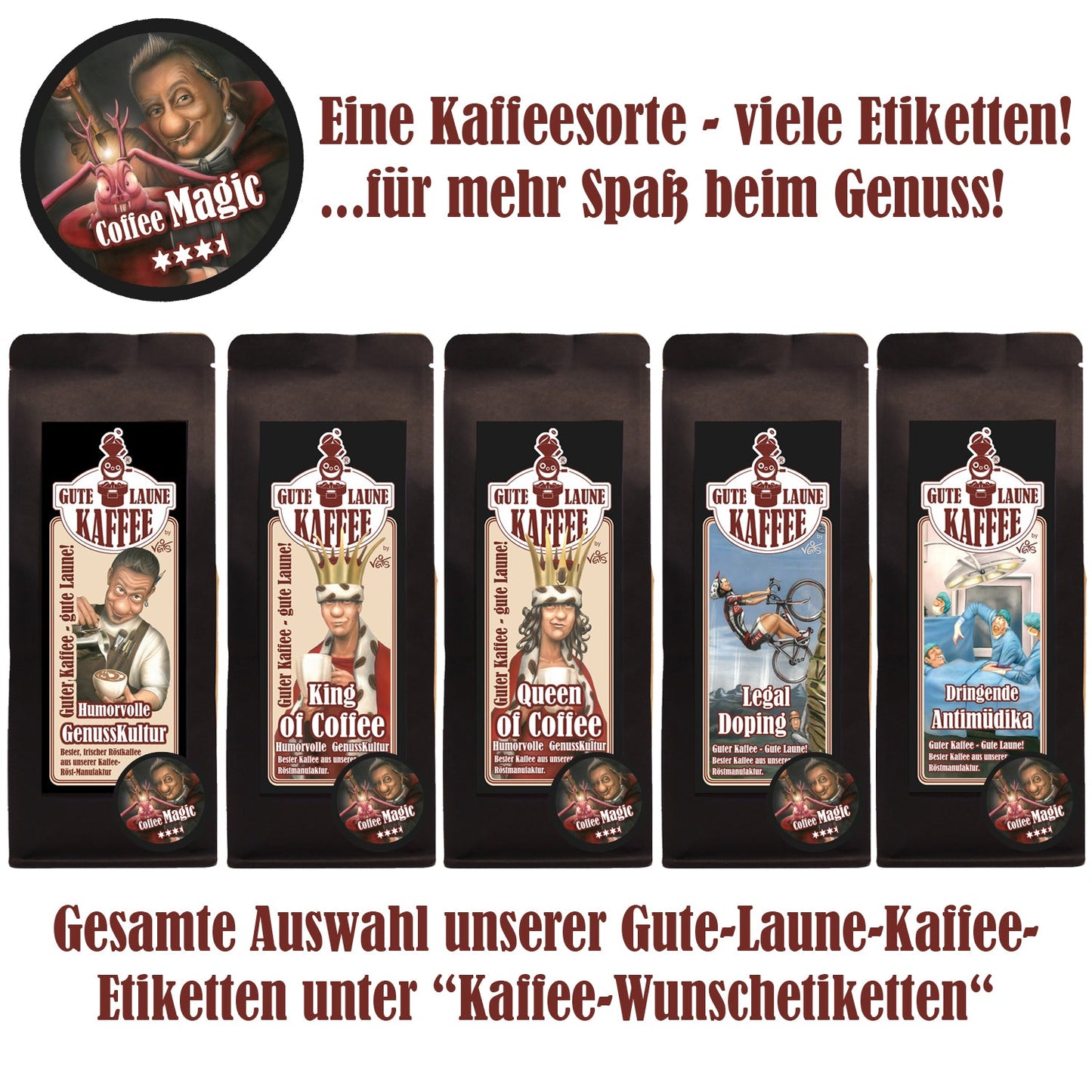 Coffee Magic, Gute Laune Kaffee, Mischung 5