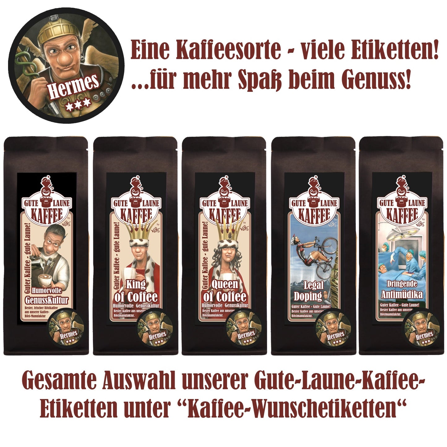 Gute Laune Espresso pur Arabica Hermes