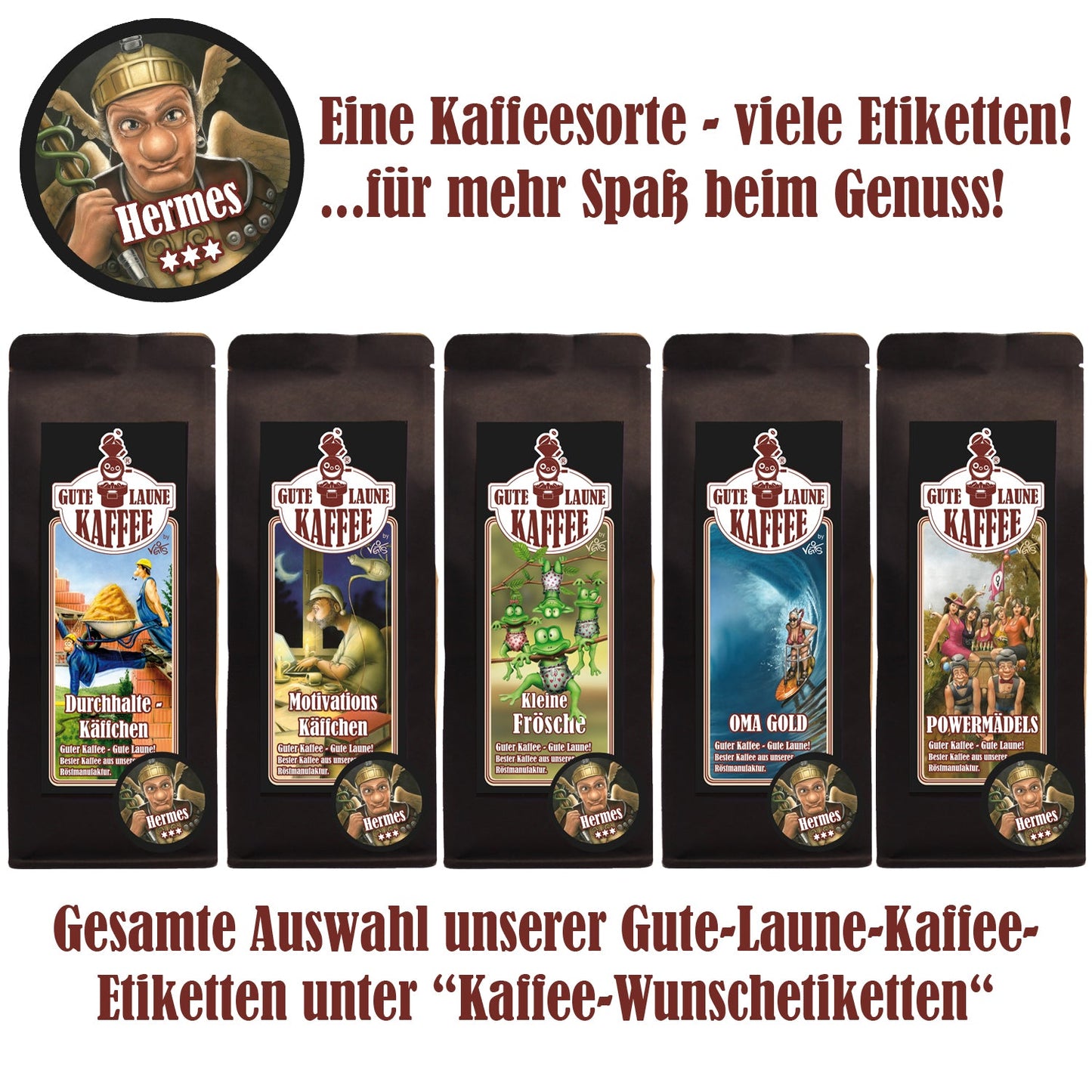 Gute Laune Espresso pur Arabica Hermes