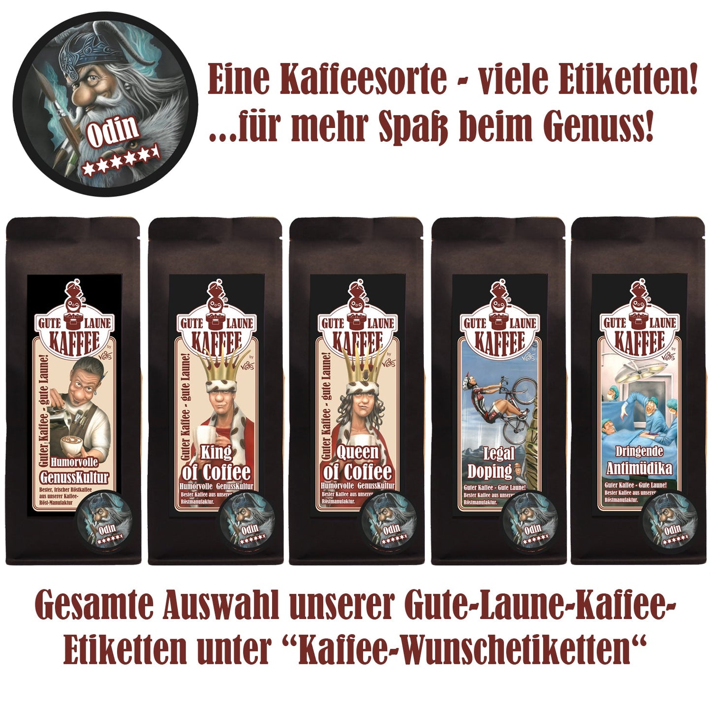 Gute Laune Espresso pur Robusta Odin