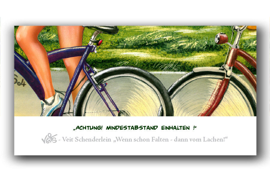 Bild Karikatur Cartoon Fahrrad Bike Ausflug