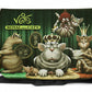Veit'S Gute Laune Tasche  Schultertasche Laptoptasche Messenger Bag mit Katzen-Motiv "Veit`S ROYAL SILLY CATS"