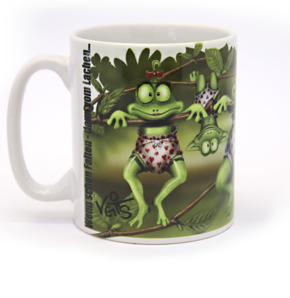 Tassen, Kaffeebecher, Kaffeetassen, Veit`S Gute Laune Tassen, "Kleiner Frosch", Frösche