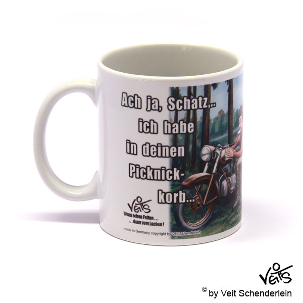 Tassen, Kaffeebecher, Kaffeetassen, Veit`S Gute Laune Tassen,  Oldtimer, Motorrad