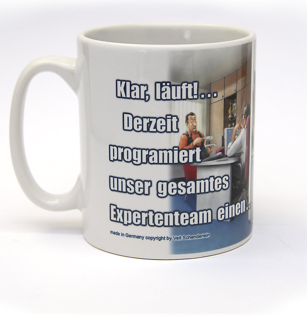 Tassen, Kaffeebecher, Veit`S Gute Laune Tasse "Büro Computer Algorithmus"