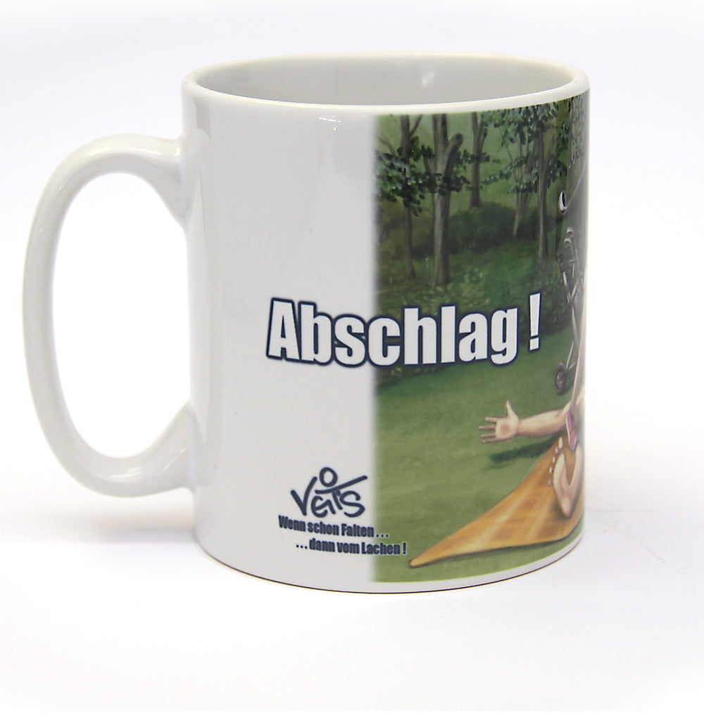 Tassen, Kaffeebecher, Veit`S Gute Laune Tasse Golf "Abschlag"