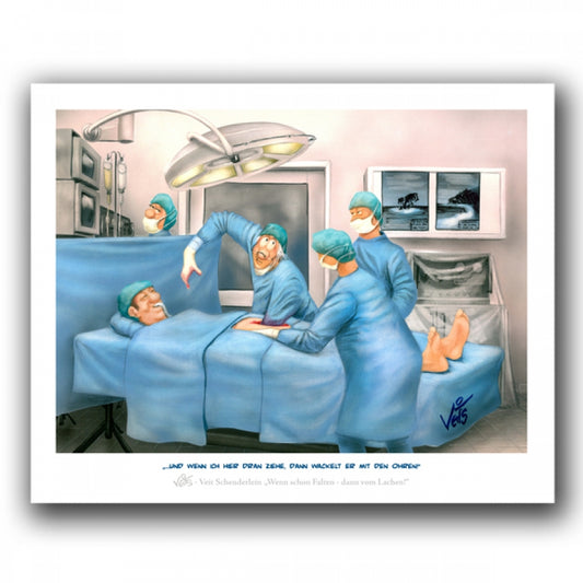 Bild Karikatur Cartoon Chirurgie Arzt Medizin