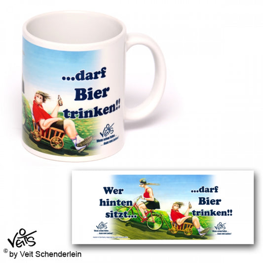 Tassen, Kaffeebecher, Kaffeetassen, Veit`S Gute Laune Tassen, Fahrrad, Ausflug