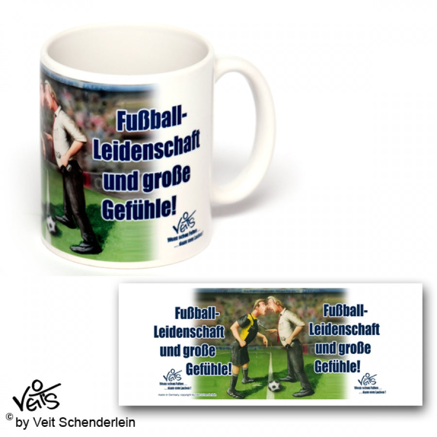 Tassen, Kaffeebecher, Kaffeetassen, Veit`S Gute Laune Tassen, Fußball, Trainer, Schiedsrichter