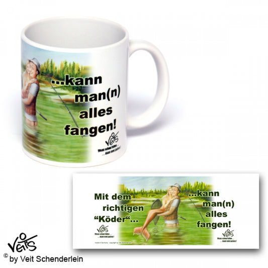 Tassen, Kaffeebecher, Kaffeetassen, Veit`S Gute Laune Tassen, Angler, Angeln